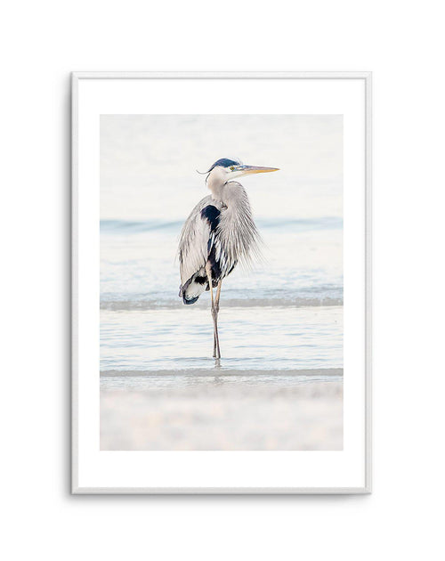Heron No I Art Print-PRINT-Olive et Oriel-Olive et Oriel-A5 | 5.8" x 8.3" | 14.8 x 21cm-Unframed Art Print-With White Border-Buy-Australian-Art-Prints-Online-with-Olive-et-Oriel-Your-Artwork-Specialists-Austrailia-Decorate-With-Coastal-Photo-Wall-Art-Prints-From-Our-Beach-House-Artwork-Collection-Fine-Poster-and-Framed-Artwork