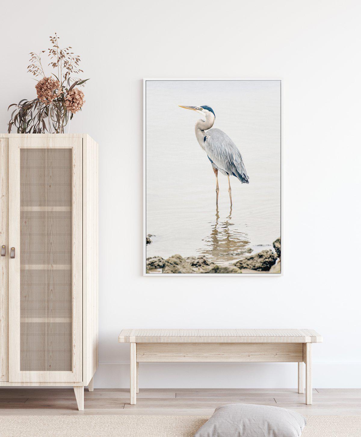 Heron No II Art Print-PRINT-Olive et Oriel-Olive et Oriel-Buy-Australian-Art-Prints-Online-with-Olive-et-Oriel-Your-Artwork-Specialists-Austrailia-Decorate-With-Coastal-Photo-Wall-Art-Prints-From-Our-Beach-House-Artwork-Collection-Fine-Poster-and-Framed-Artwork