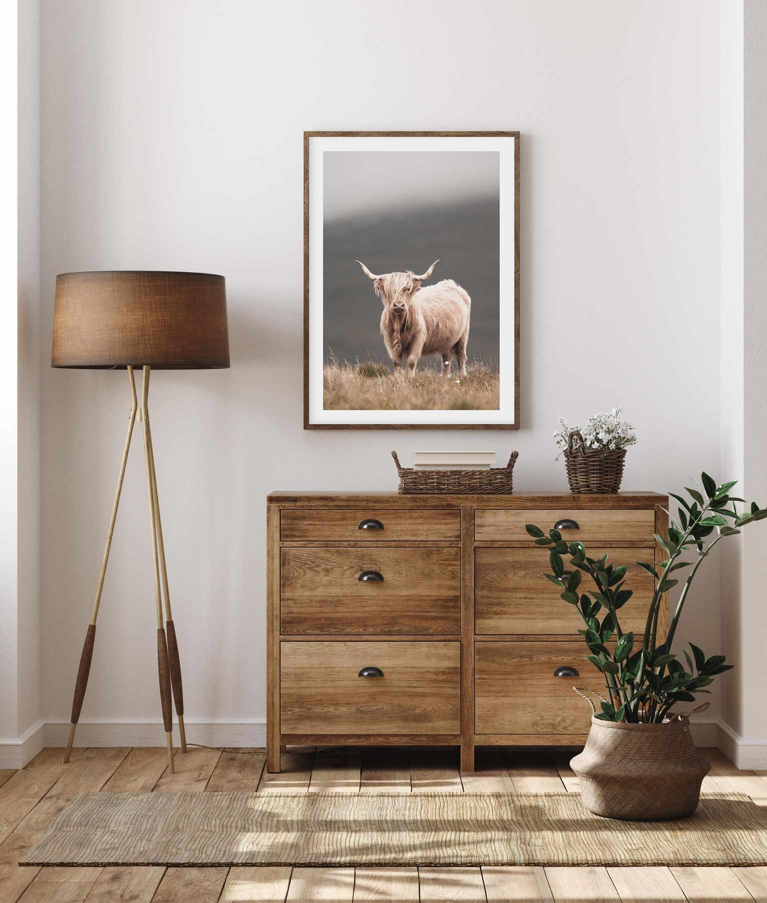 Highland Cow Art Print-PRINT-Olive et Oriel-Olive et Oriel-Buy-Australian-Art-Prints-Online-with-Olive-et-Oriel-Your-Artwork-Specialists-Austrailia-Decorate-With-Coastal-Photo-Wall-Art-Prints-From-Our-Beach-House-Artwork-Collection-Fine-Poster-and-Framed-Artwork