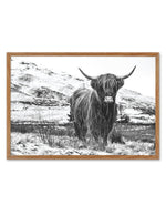 Highlander B&W Art Print-PRINT-Olive et Oriel-Olive et Oriel-50x70 cm | 19.6" x 27.5"-Walnut-With White Border-Buy-Australian-Art-Prints-Online-with-Olive-et-Oriel-Your-Artwork-Specialists-Austrailia-Decorate-With-Coastal-Photo-Wall-Art-Prints-From-Our-Beach-House-Artwork-Collection-Fine-Poster-and-Framed-Artwork