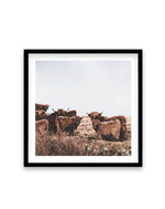 Highlander Herd SQ Art Print-PRINT-Olive et Oriel-Olive et Oriel-70x70 cm | 27.5" x 27.5"-Black-With White Border-Buy-Australian-Art-Prints-Online-with-Olive-et-Oriel-Your-Artwork-Specialists-Austrailia-Decorate-With-Coastal-Photo-Wall-Art-Prints-From-Our-Beach-House-Artwork-Collection-Fine-Poster-and-Framed-Artwork