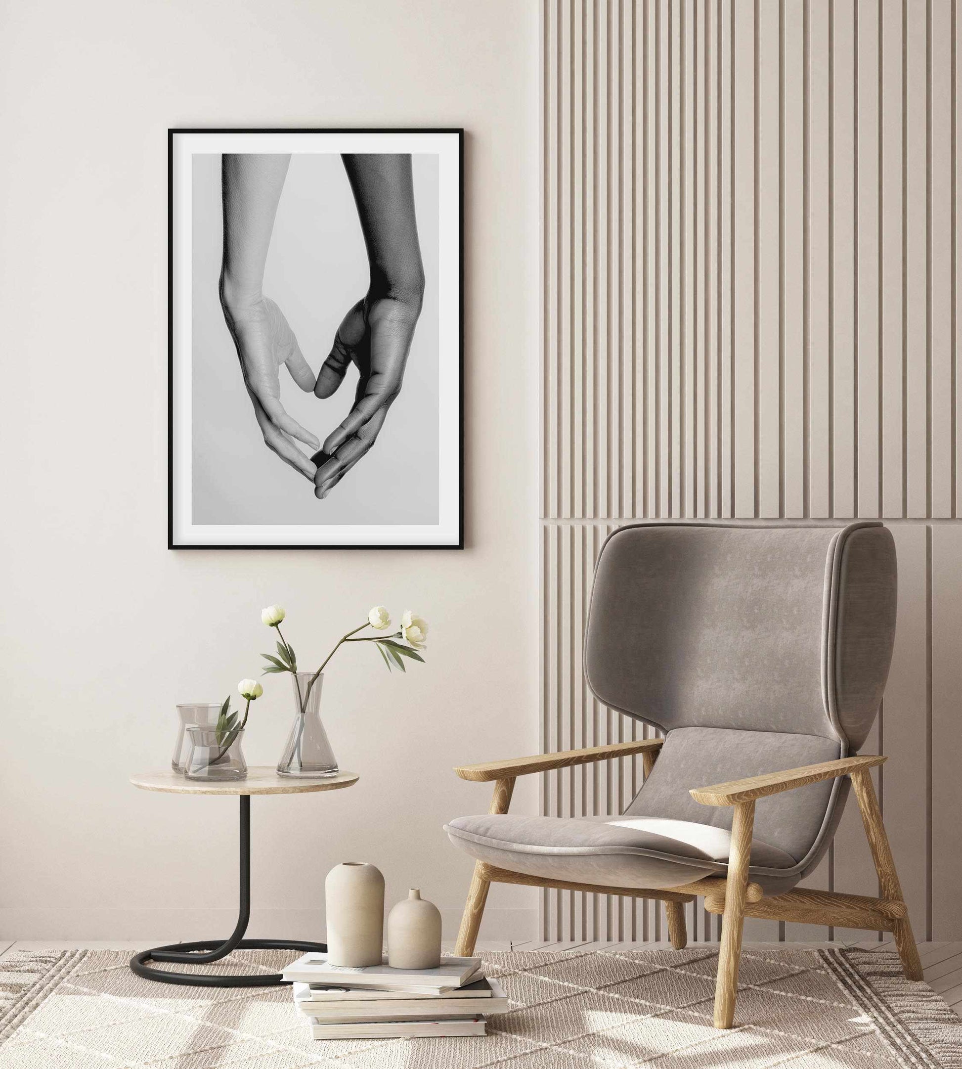 Holding Hands I Art Print-PRINT-Olive et Oriel-Olive et Oriel-Buy-Australian-Art-Prints-Online-with-Olive-et-Oriel-Your-Artwork-Specialists-Austrailia-Decorate-With-Coastal-Photo-Wall-Art-Prints-From-Our-Beach-House-Artwork-Collection-Fine-Poster-and-Framed-Artwork