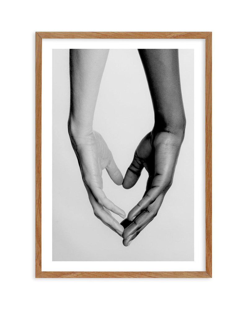 Holding Hands I Art Print-PRINT-Olive et Oriel-Olive et Oriel-Buy-Australian-Art-Prints-Online-with-Olive-et-Oriel-Your-Artwork-Specialists-Austrailia-Decorate-With-Coastal-Photo-Wall-Art-Prints-From-Our-Beach-House-Artwork-Collection-Fine-Poster-and-Framed-Artwork