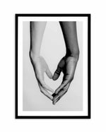 Holding Hands I Art Print-PRINT-Olive et Oriel-Olive et Oriel-A5 | 5.8" x 8.3" | 14.8 x 21cm-Black-With White Border-Buy-Australian-Art-Prints-Online-with-Olive-et-Oriel-Your-Artwork-Specialists-Austrailia-Decorate-With-Coastal-Photo-Wall-Art-Prints-From-Our-Beach-House-Artwork-Collection-Fine-Poster-and-Framed-Artwork