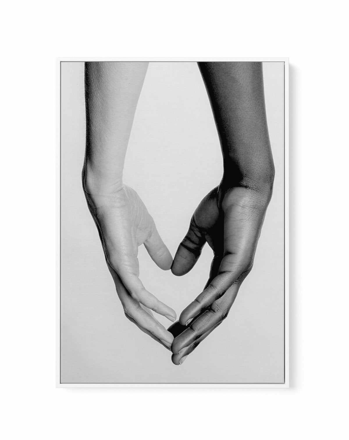 Holding Hands I | Framed Canvas-CANVAS-You can shop wall art online with Olive et Oriel for everything from abstract art to fun kids wall art. Our beautiful modern art prints and canvas art are available from large canvas prints to wall art paintings and our proudly Australian artwork collection offers only the highest quality framed large wall art and canvas art Australia - You can buy fashion photography prints or Hampton print posters and paintings on canvas from Olive et Oriel and have them 