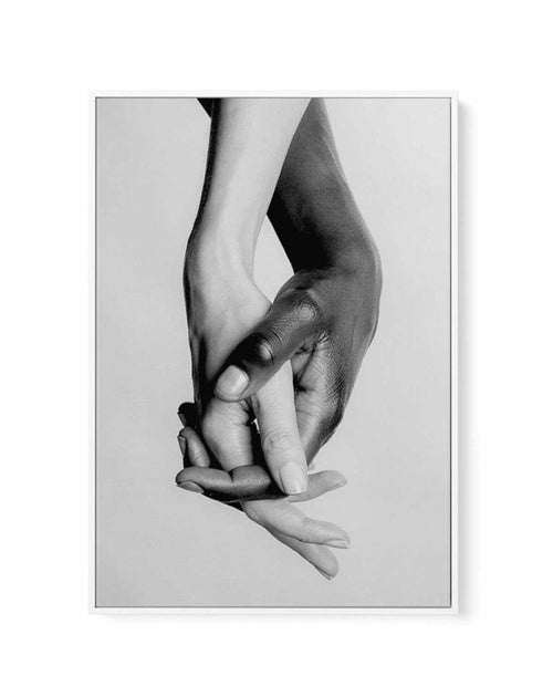 Holding Hands II | Framed Canvas-CANVAS-You can shop wall art online with Olive et Oriel for everything from abstract art to fun kids wall art. Our beautiful modern art prints and canvas art are available from large canvas prints to wall art paintings and our proudly Australian artwork collection offers only the highest quality framed large wall art and canvas art Australia - You can buy fashion photography prints or Hampton print posters and paintings on canvas from Olive et Oriel and have them