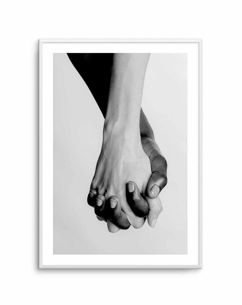 Holding Hands III Art Print-PRINT-Olive et Oriel-Olive et Oriel-A5 | 5.8" x 8.3" | 14.8 x 21cm-Unframed Art Print-With White Border-Buy-Australian-Art-Prints-Online-with-Olive-et-Oriel-Your-Artwork-Specialists-Austrailia-Decorate-With-Coastal-Photo-Wall-Art-Prints-From-Our-Beach-House-Artwork-Collection-Fine-Poster-and-Framed-Artwork