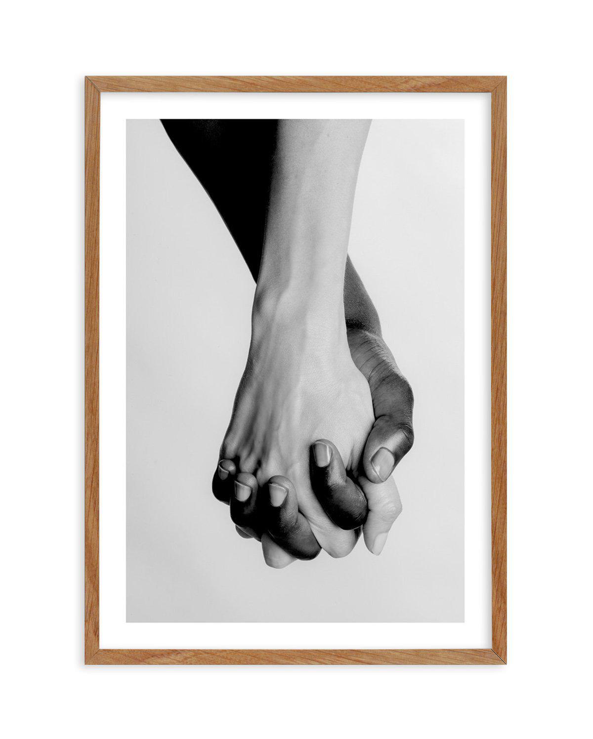 Holding Hands III Art Print-PRINT-Olive et Oriel-Olive et Oriel-Buy-Australian-Art-Prints-Online-with-Olive-et-Oriel-Your-Artwork-Specialists-Austrailia-Decorate-With-Coastal-Photo-Wall-Art-Prints-From-Our-Beach-House-Artwork-Collection-Fine-Poster-and-Framed-Artwork