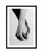 Holding Hands III Art Print-PRINT-Olive et Oriel-Olive et Oriel-A5 | 5.8" x 8.3" | 14.8 x 21cm-Black-With White Border-Buy-Australian-Art-Prints-Online-with-Olive-et-Oriel-Your-Artwork-Specialists-Austrailia-Decorate-With-Coastal-Photo-Wall-Art-Prints-From-Our-Beach-House-Artwork-Collection-Fine-Poster-and-Framed-Artwork