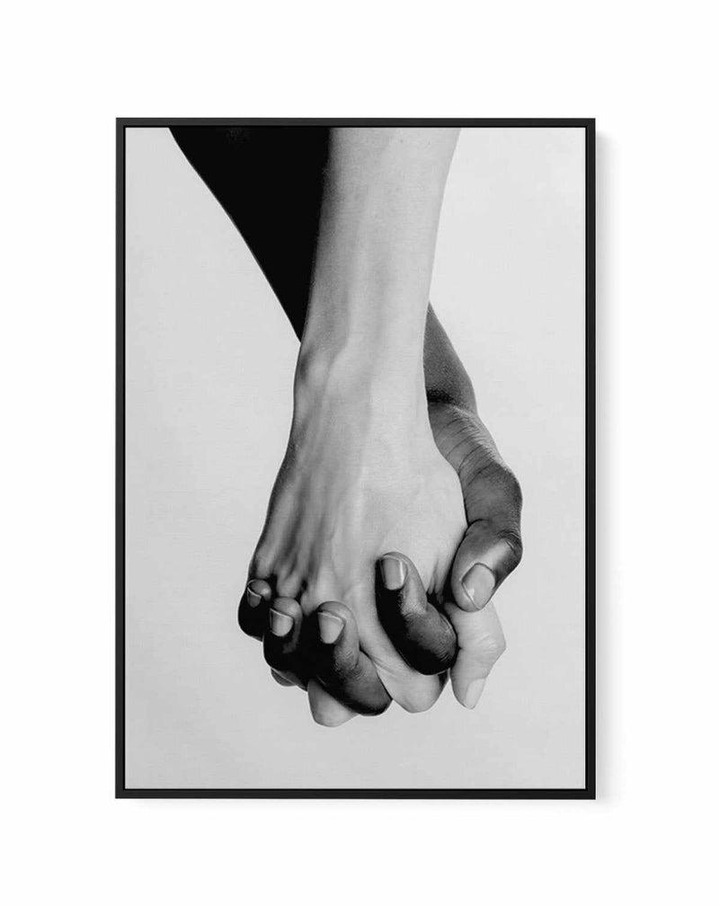 Holding Hands III | Framed Canvas-CANVAS-You can shop wall art online with Olive et Oriel for everything from abstract art to fun kids wall art. Our beautiful modern art prints and canvas art are available from large canvas prints to wall art paintings and our proudly Australian artwork collection offers only the highest quality framed large wall art and canvas art Australia - You can buy fashion photography prints or Hampton print posters and paintings on canvas from Olive et Oriel and have the