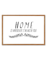 Home is... Art Print-PRINT-Olive et Oriel-Olive et Oriel-50x70 cm | 19.6" x 27.5"-Walnut-With White Border-Buy-Australian-Art-Prints-Online-with-Olive-et-Oriel-Your-Artwork-Specialists-Austrailia-Decorate-With-Coastal-Photo-Wall-Art-Prints-From-Our-Beach-House-Artwork-Collection-Fine-Poster-and-Framed-Artwork