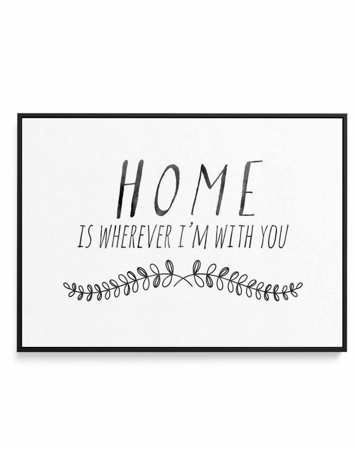 Home is... | Framed Canvas-CANVAS-You can shop wall art online with Olive et Oriel for everything from abstract art to fun kids wall art. Our beautiful modern art prints and canvas art are available from large canvas prints to wall art paintings and our proudly Australian artwork collection offers only the highest quality framed large wall art and canvas art Australia - You can buy fashion photography prints or Hampton print posters and paintings on canvas from Olive et Oriel and have them deliv