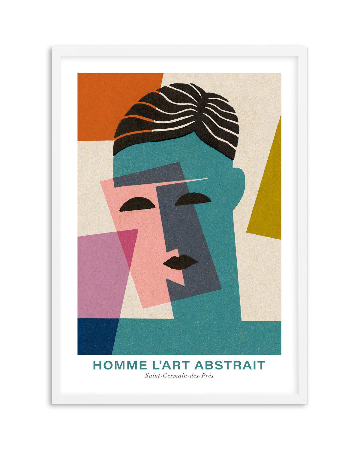 Homme L'art Abstrait Art Print-PRINT-Olive et Oriel-Olive et Oriel-A5 | 5.8" x 8.3" | 14.8 x 21cm-White-With White Border-Buy-Australian-Art-Prints-Online-with-Olive-et-Oriel-Your-Artwork-Specialists-Austrailia-Decorate-With-Coastal-Photo-Wall-Art-Prints-From-Our-Beach-House-Artwork-Collection-Fine-Poster-and-Framed-Artwork