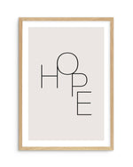 Hope Art Print-PRINT-Olive et Oriel-Olive et Oriel-A5 | 5.8" x 8.3" | 14.8 x 21cm-Oak-With White Border-Buy-Australian-Art-Prints-Online-with-Olive-et-Oriel-Your-Artwork-Specialists-Austrailia-Decorate-With-Coastal-Photo-Wall-Art-Prints-From-Our-Beach-House-Artwork-Collection-Fine-Poster-and-Framed-Artwork