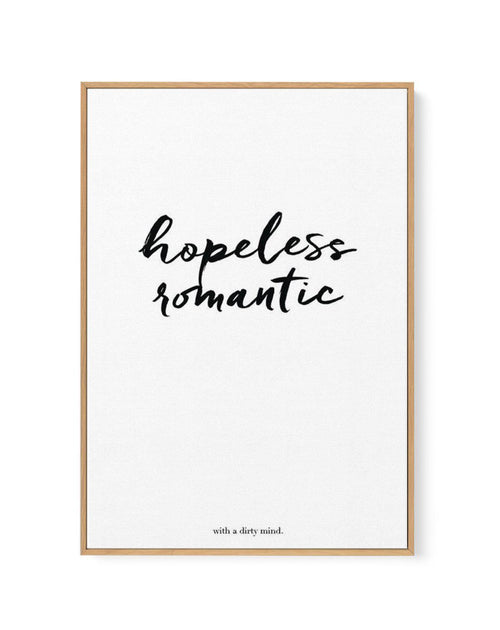 Hopeless Romantic | Framed Canvas-CANVAS-You can shop wall art online with Olive et Oriel for everything from abstract art to fun kids wall art. Our beautiful modern art prints and canvas art are available from large canvas prints to wall art paintings and our proudly Australian artwork collection offers only the highest quality framed large wall art and canvas art Australia - You can buy fashion photography prints or Hampton print posters and paintings on canvas from Olive et Oriel and have the
