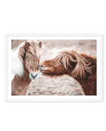 Horse Kisses Art Print-PRINT-Olive et Oriel-Olive et Oriel-A5 | 5.8" x 8.3" | 14.8 x 21cm-White-With White Border-Buy-Australian-Art-Prints-Online-with-Olive-et-Oriel-Your-Artwork-Specialists-Austrailia-Decorate-With-Coastal-Photo-Wall-Art-Prints-From-Our-Beach-House-Artwork-Collection-Fine-Poster-and-Framed-Artwork