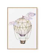 Hot Air Balloon | Pink | Framed Canvas-CANVAS-You can shop wall art online with Olive et Oriel for everything from abstract art to fun kids wall art. Our beautiful modern art prints and canvas art are available from large canvas prints to wall art paintings and our proudly Australian artwork collection offers only the highest quality framed large wall art and canvas art Australia - You can buy fashion photography prints or Hampton print posters and paintings on canvas from Olive et Oriel and hav