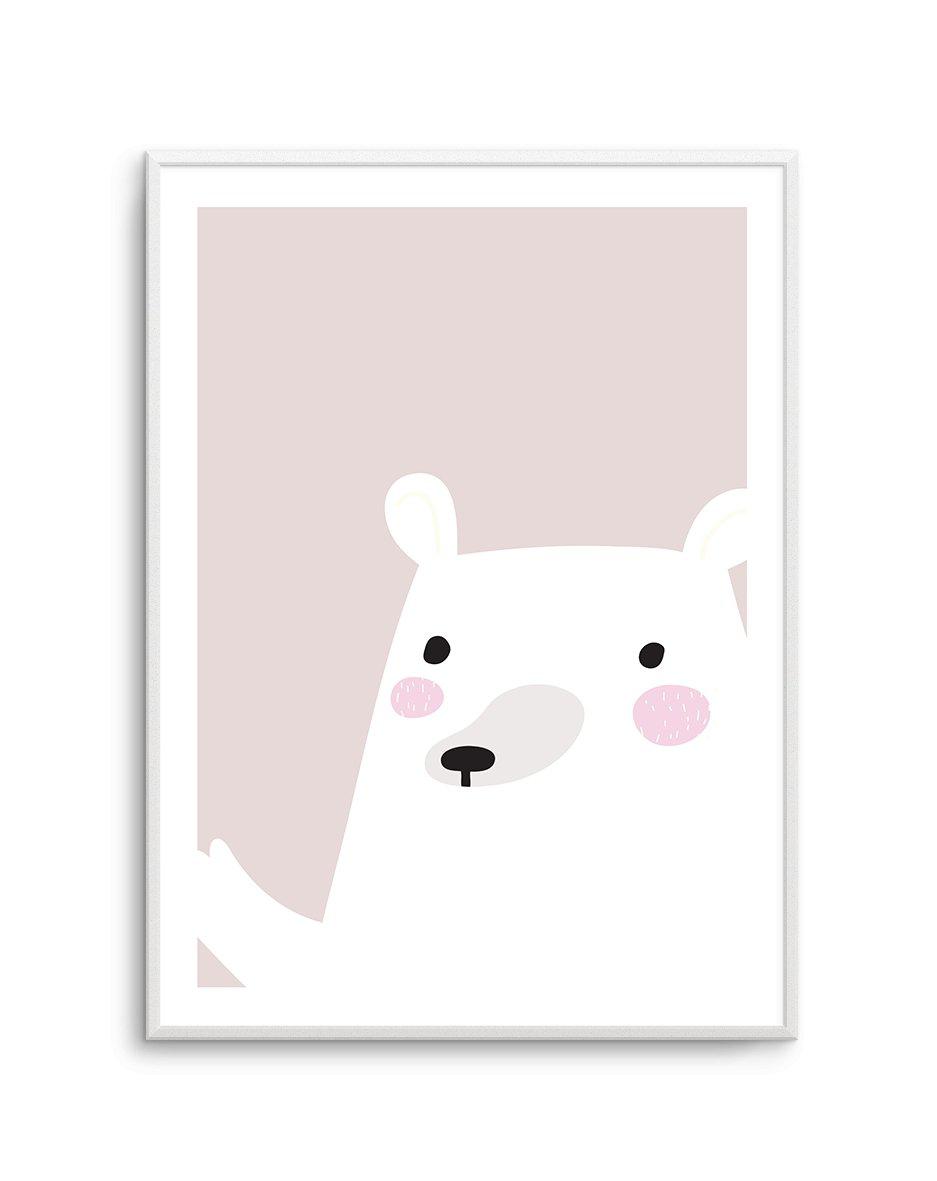 Howdy Bear Art Print-PRINT-Olive et Oriel-Olive et Oriel-A5 | 5.8" x 8.3" | 14.8 x 21cm-Unframed Art Print-With White Border-Buy-Australian-Art-Prints-Online-with-Olive-et-Oriel-Your-Artwork-Specialists-Austrailia-Decorate-With-Coastal-Photo-Wall-Art-Prints-From-Our-Beach-House-Artwork-Collection-Fine-Poster-and-Framed-Artwork