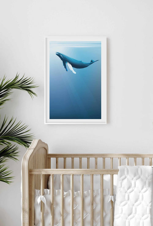 Humpback | Graphic Whales Collection Art Print-PRINT-Olive et Oriel-Olive et Oriel-Buy-Australian-Art-Prints-Online-with-Olive-et-Oriel-Your-Artwork-Specialists-Austrailia-Decorate-With-Coastal-Photo-Wall-Art-Prints-From-Our-Beach-House-Artwork-Collection-Fine-Poster-and-Framed-Artwork