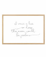 I Crave A Love Art Print-PRINT-Olive et Oriel-Olive et Oriel-A5 | 5.8" x 8.3" | 14.8 x 21cm-Oak-With White Border-Buy-Australian-Art-Prints-Online-with-Olive-et-Oriel-Your-Artwork-Specialists-Austrailia-Decorate-With-Coastal-Photo-Wall-Art-Prints-From-Our-Beach-House-Artwork-Collection-Fine-Poster-and-Framed-Artwork
