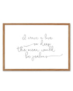 I Crave A Love Art Print-PRINT-Olive et Oriel-Olive et Oriel-50x70 cm | 19.6" x 27.5"-Walnut-With White Border-Buy-Australian-Art-Prints-Online-with-Olive-et-Oriel-Your-Artwork-Specialists-Austrailia-Decorate-With-Coastal-Photo-Wall-Art-Prints-From-Our-Beach-House-Artwork-Collection-Fine-Poster-and-Framed-Artwork