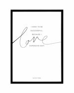 I Love Expensive Shit | PT Art Print-PRINT-Olive et Oriel-Olive et Oriel-A5 | 5.8" x 8.3" | 14.8 x 21cm-Black-With White Border-Buy-Australian-Art-Prints-Online-with-Olive-et-Oriel-Your-Artwork-Specialists-Austrailia-Decorate-With-Coastal-Photo-Wall-Art-Prints-From-Our-Beach-House-Artwork-Collection-Fine-Poster-and-Framed-Artwork