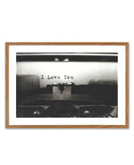 I Love You | Typewriter Art Print-PRINT-Olive et Oriel-Olive et Oriel-50x70 cm | 19.6" x 27.5"-Walnut-With White Border-Buy-Australian-Art-Prints-Online-with-Olive-et-Oriel-Your-Artwork-Specialists-Austrailia-Decorate-With-Coastal-Photo-Wall-Art-Prints-From-Our-Beach-House-Artwork-Collection-Fine-Poster-and-Framed-Artwork