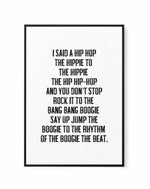 I Said A Hip Hop | Framed Canvas-CANVAS-You can shop wall art online with Olive et Oriel for everything from abstract art to fun kids wall art. Our beautiful modern art prints and canvas art are available from large canvas prints to wall art paintings and our proudly Australian artwork collection offers only the highest quality framed large wall art and canvas art Australia - You can buy fashion photography prints or Hampton print posters and paintings on canvas from Olive et Oriel and have them