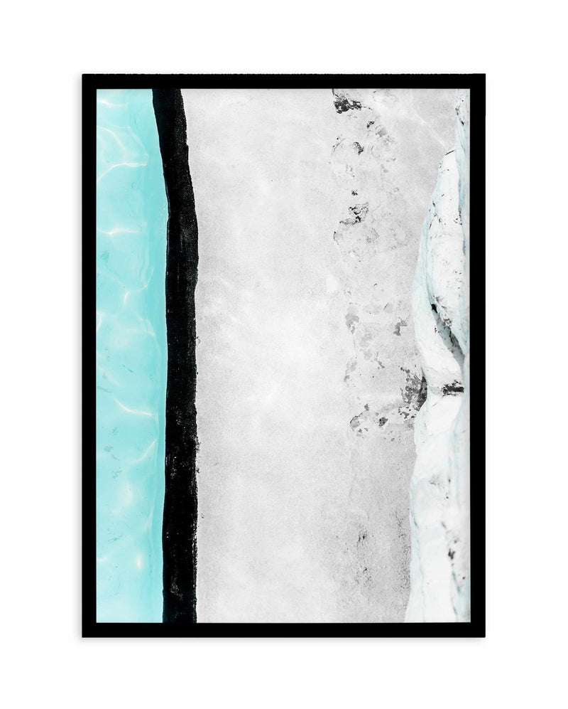 Icebergs Abstract I Art Print-PRINT-Olive et Oriel-Olive et Oriel-A4 | 8.3" x 11.7" | 21 x 29.7cm-Black-With White Border-Buy-Australian-Art-Prints-Online-with-Olive-et-Oriel-Your-Artwork-Specialists-Austrailia-Decorate-With-Coastal-Photo-Wall-Art-Prints-From-Our-Beach-House-Artwork-Collection-Fine-Poster-and-Framed-Artwork