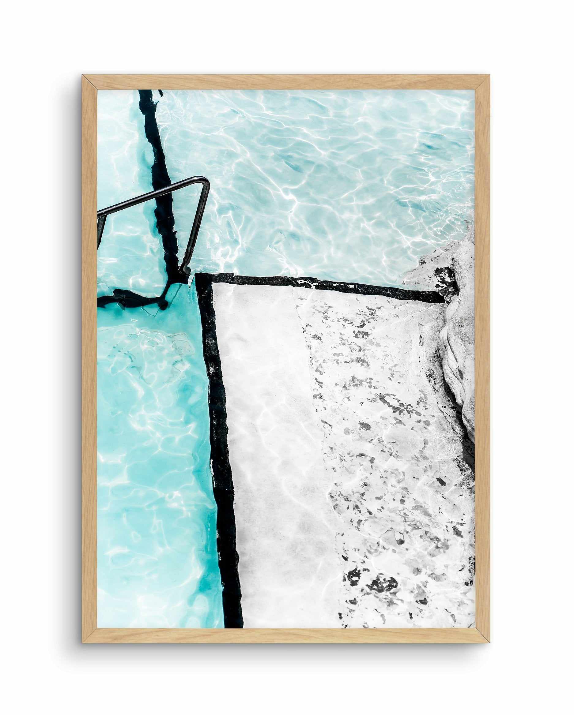 Icebergs Abstract II Art Print-PRINT-Olive et Oriel-Olive et Oriel-A4 | 8.3" x 11.7" | 21 x 29.7cm-Oak-With White Border-Buy-Australian-Art-Prints-Online-with-Olive-et-Oriel-Your-Artwork-Specialists-Austrailia-Decorate-With-Coastal-Photo-Wall-Art-Prints-From-Our-Beach-House-Artwork-Collection-Fine-Poster-and-Framed-Artwork