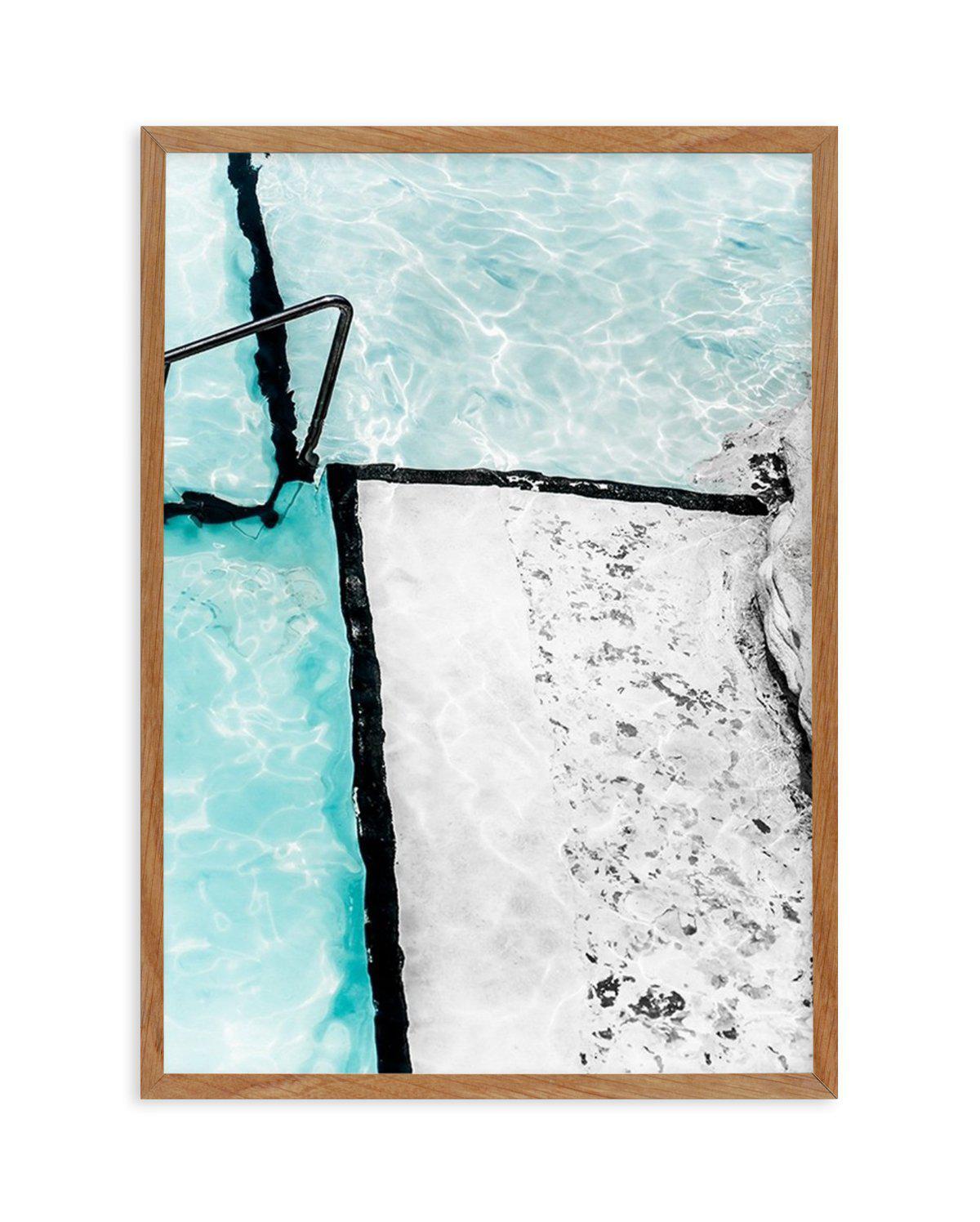 Icebergs Abstract II Art Print-PRINT-Olive et Oriel-Olive et Oriel-50x70 cm | 19.6" x 27.5"-Walnut-With White Border-Buy-Australian-Art-Prints-Online-with-Olive-et-Oriel-Your-Artwork-Specialists-Austrailia-Decorate-With-Coastal-Photo-Wall-Art-Prints-From-Our-Beach-House-Artwork-Collection-Fine-Poster-and-Framed-Artwork