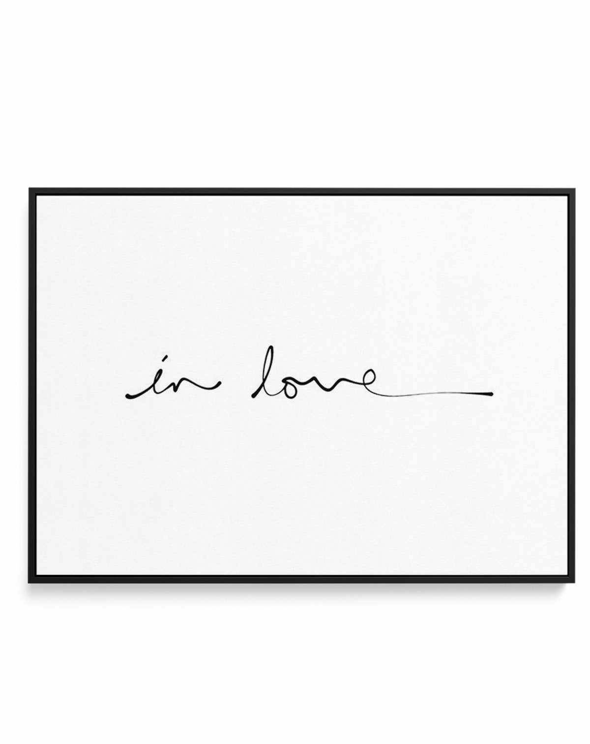 In Love (Hand scripted) | Framed Canvas-CANVAS-You can shop wall art online with Olive et Oriel for everything from abstract art to fun kids wall art. Our beautiful modern art prints and canvas art are available from large canvas prints to wall art paintings and our proudly Australian artwork collection offers only the highest quality framed large wall art and canvas art Australia - You can buy fashion photography prints or Hampton print posters and paintings on canvas from Olive et Oriel and ha