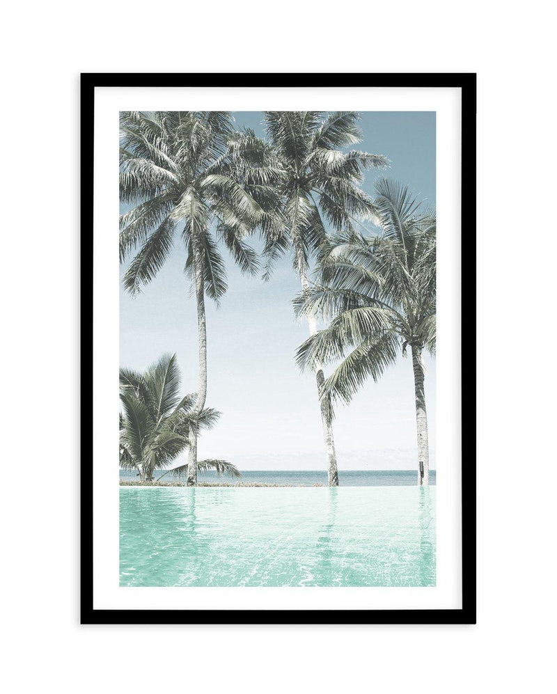 Infinity Pool Art Print-PRINT-Olive et Oriel-Olive et Oriel-A5 | 5.8" x 8.3" | 14.8 x 21cm-Black-With White Border-Buy-Australian-Art-Prints-Online-with-Olive-et-Oriel-Your-Artwork-Specialists-Austrailia-Decorate-With-Coastal-Photo-Wall-Art-Prints-From-Our-Beach-House-Artwork-Collection-Fine-Poster-and-Framed-Artwork
