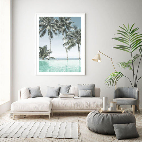 Infinity Pool Art Print-PRINT-Olive et Oriel-Olive et Oriel-Buy-Australian-Art-Prints-Online-with-Olive-et-Oriel-Your-Artwork-Specialists-Austrailia-Decorate-With-Coastal-Photo-Wall-Art-Prints-From-Our-Beach-House-Artwork-Collection-Fine-Poster-and-Framed-Artwork