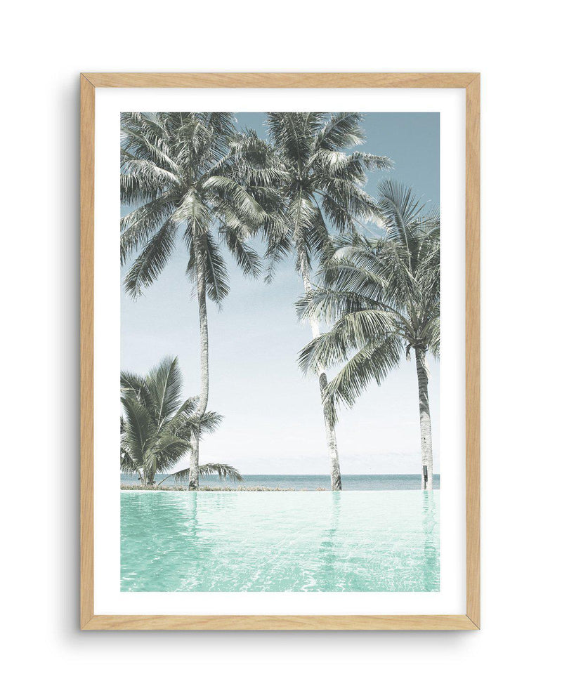 Infinity Pool Art Print-PRINT-Olive et Oriel-Olive et Oriel-A5 | 5.8" x 8.3" | 14.8 x 21cm-Oak-With White Border-Buy-Australian-Art-Prints-Online-with-Olive-et-Oriel-Your-Artwork-Specialists-Austrailia-Decorate-With-Coastal-Photo-Wall-Art-Prints-From-Our-Beach-House-Artwork-Collection-Fine-Poster-and-Framed-Artwork