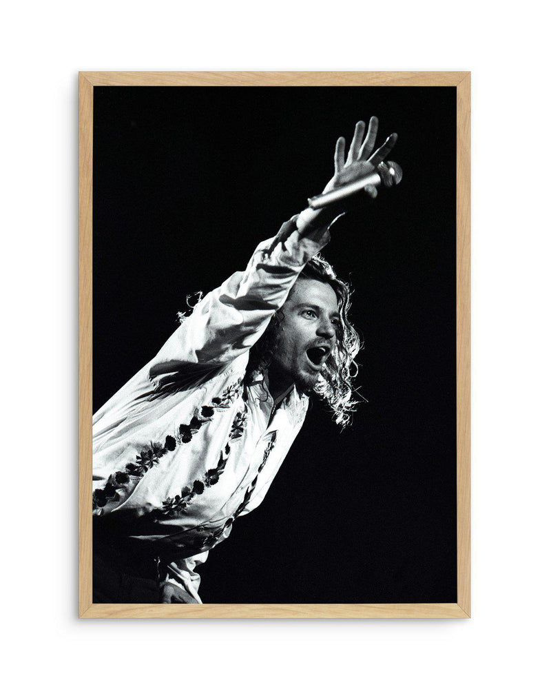 INXS | Tony Mott Collection Art Print-PRINT-Olive et Oriel-Olive et Oriel-A5 | 5.8" x 8.3" | 14.8 x 21cm-Oak-With White Border-Buy-Australian-Art-Prints-Online-with-Olive-et-Oriel-Your-Artwork-Specialists-Austrailia-Decorate-With-Coastal-Photo-Wall-Art-Prints-From-Our-Beach-House-Artwork-Collection-Fine-Poster-and-Framed-Artwork