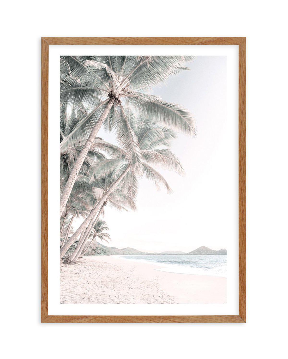 Island Bliss Art Print-PRINT-Olive et Oriel-Olive et Oriel-50x70 cm | 19.6" x 27.5"-Walnut-With White Border-Buy-Australian-Art-Prints-Online-with-Olive-et-Oriel-Your-Artwork-Specialists-Austrailia-Decorate-With-Coastal-Photo-Wall-Art-Prints-From-Our-Beach-House-Artwork-Collection-Fine-Poster-and-Framed-Artwork