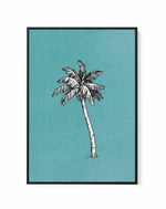Island Palm I | Framed Canvas Art Print