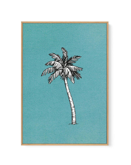 Island Palm I | Framed Canvas-CANVAS-You can shop wall art online with Olive et Oriel for everything from abstract art to fun kids wall art. Our beautiful modern art prints and canvas art are available from large canvas prints to wall art paintings and our proudly Australian artwork collection offers only the highest quality framed large wall art and canvas art Australia - You can buy fashion photography prints or Hampton print posters and paintings on canvas from Olive et Oriel and have them de