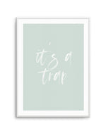 It's A Trap | 3 Colours Options Art Print-PRINT-Olive et Oriel-Olive et Oriel | Art Prints & Posters Online-Blush-A2 (42cm x 59.4cm | 23.4" x 16.5" | 420mm x 594mm)-Unframed Art Print-Buy-Australian-Art-Prints-Online-with-Olive-et-Oriel-Your-Artwork-Specialists-Austrailia-Decorate-With-Coastal-Photo-Wall-Art-Prints-From-Our-Beach-House-Artwork-Collection-Fine-Poster-and-Framed-Artwork