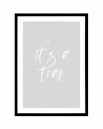 It's A Trap | 3 Colours Options Art Print-PRINT-Olive et Oriel-Olive et Oriel | Art Prints & Posters Online-Blush-A2 (42cm x 59.4cm | 23.4" x 16.5" | 420mm x 594mm)-Black-Buy-Australian-Art-Prints-Online-with-Olive-et-Oriel-Your-Artwork-Specialists-Austrailia-Decorate-With-Coastal-Photo-Wall-Art-Prints-From-Our-Beach-House-Artwork-Collection-Fine-Poster-and-Framed-Artwork