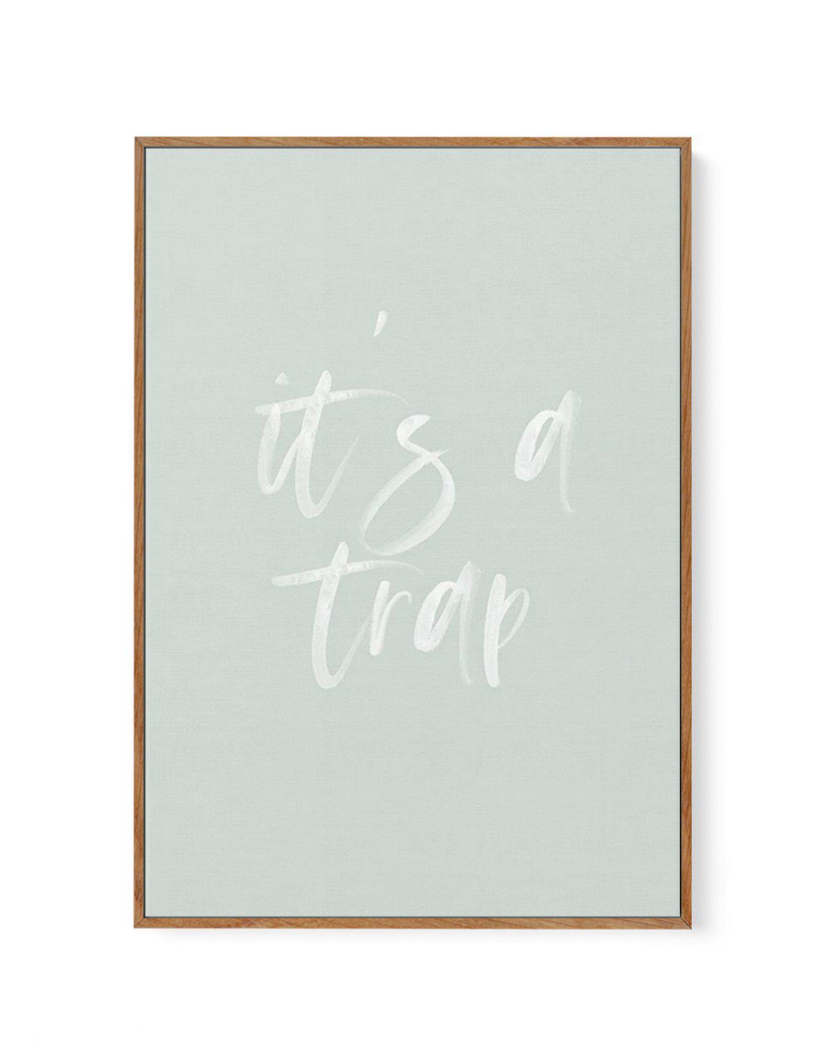 It's A Trap | 3 Colours Options | Framed Canvas-CANVAS-You can shop wall art online with Olive et Oriel for everything from abstract art to fun kids wall art. Our beautiful modern art prints and canvas art are available from large canvas prints to wall art paintings and our proudly Australian artwork collection offers only the highest quality framed large wall art and canvas art Australia - You can buy fashion photography prints or Hampton print posters and paintings on canvas from Olive et Orie