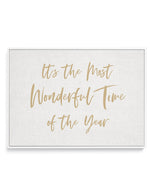 It's the Most Wonderful Time of the Year | Framed Canvas-CANVAS-You can shop wall art online with Olive et Oriel for everything from abstract art to fun kids wall art. Our beautiful modern art prints and canvas art are available from large canvas prints to wall art paintings and our proudly Australian artwork collection offers only the highest quality framed large wall art and canvas art Australia - You can buy fashion photography prints or Hampton print posters and paintings on canvas from Oliv