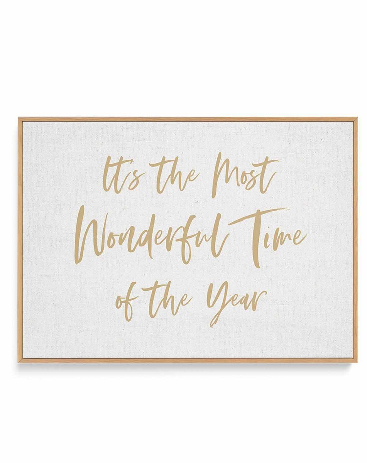 It's the Most Wonderful Time of the Year | Framed Canvas Art Print