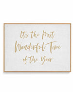 It's the Most Wonderful Time of the Year | Framed Canvas Art Print