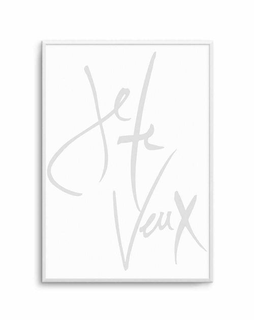 Je Te Veux (I Want You) Art Print-PRINT-Olive et Oriel-Olive et Oriel-A5 | 5.8" x 8.3" | 14.8 x 21cm-Unframed Art Print-With White Border-Buy-Australian-Art-Prints-Online-with-Olive-et-Oriel-Your-Artwork-Specialists-Austrailia-Decorate-With-Coastal-Photo-Wall-Art-Prints-From-Our-Beach-House-Artwork-Collection-Fine-Poster-and-Framed-Artwork