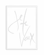 Je Te Veux (I Want You) Art Print-PRINT-Olive et Oriel-Olive et Oriel-A5 | 5.8" x 8.3" | 14.8 x 21cm-White-With White Border-Buy-Australian-Art-Prints-Online-with-Olive-et-Oriel-Your-Artwork-Specialists-Austrailia-Decorate-With-Coastal-Photo-Wall-Art-Prints-From-Our-Beach-House-Artwork-Collection-Fine-Poster-and-Framed-Artwork