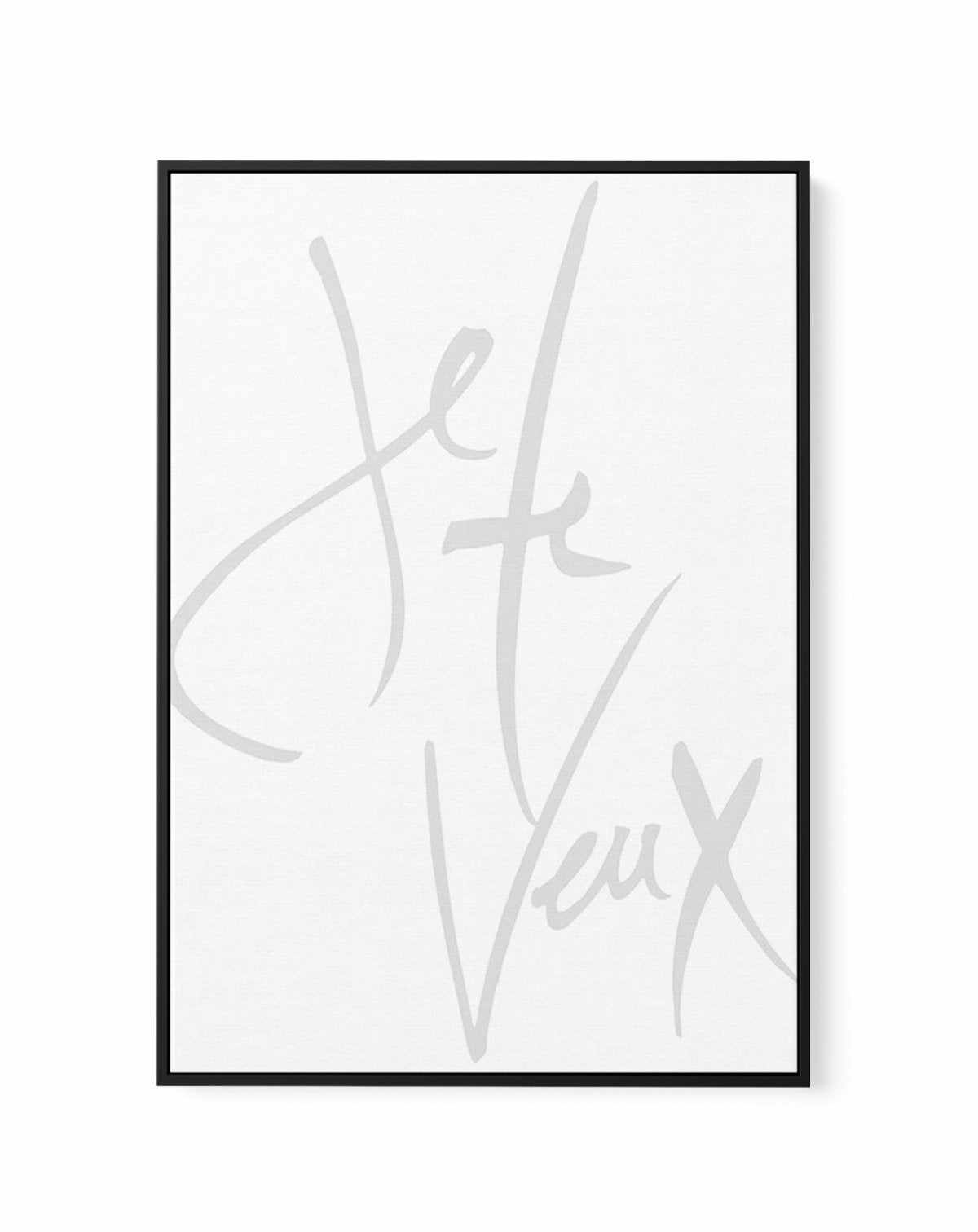 Je Te Veux (I Want You) | Framed Canvas-CANVAS-You can shop wall art online with Olive et Oriel for everything from abstract art to fun kids wall art. Our beautiful modern art prints and canvas art are available from large canvas prints to wall art paintings and our proudly Australian artwork collection offers only the highest quality framed large wall art and canvas art Australia - You can buy fashion photography prints or Hampton print posters and paintings on canvas from Olive et Oriel and ha