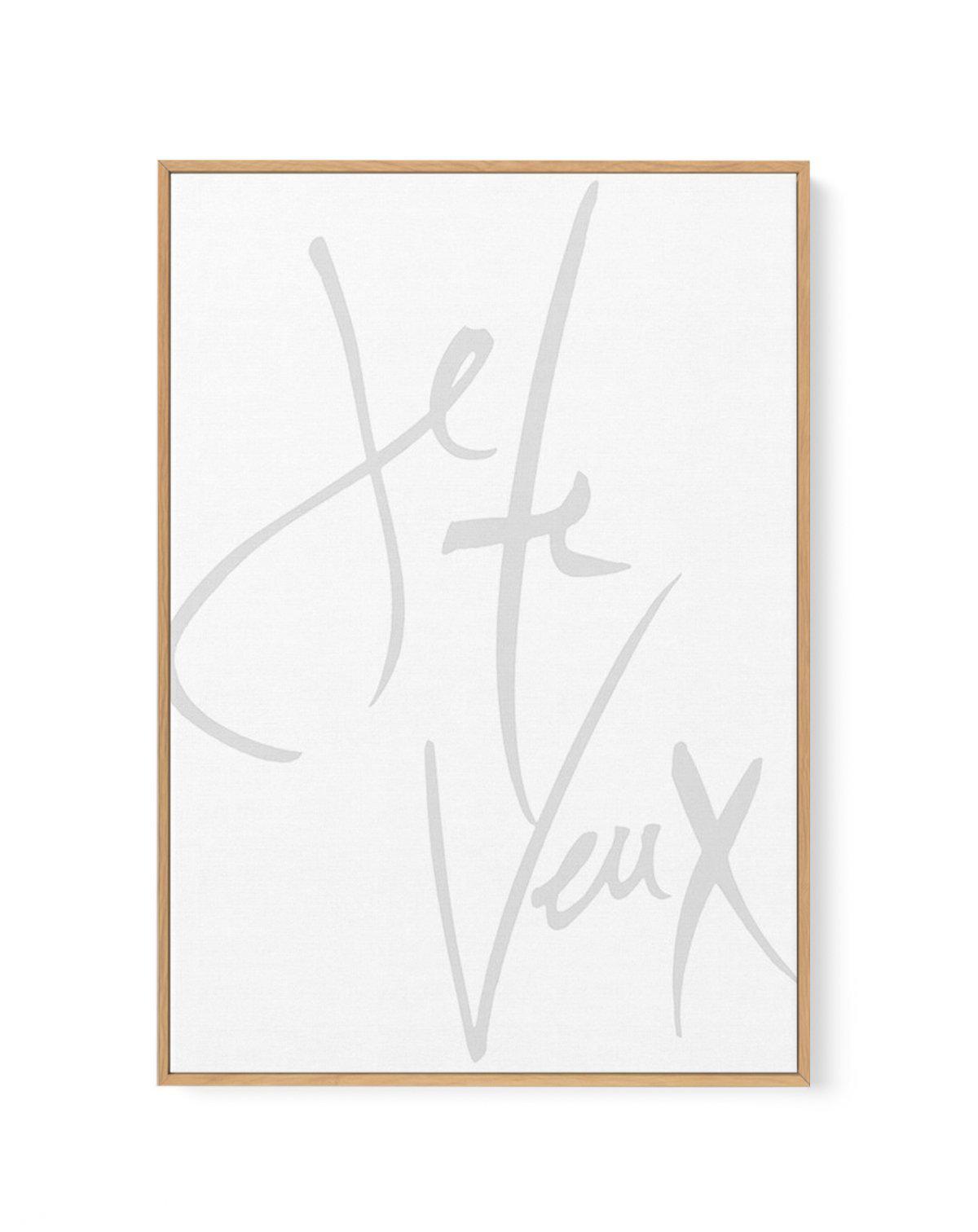 Je Te Veux (I Want You) | Framed Canvas-CANVAS-You can shop wall art online with Olive et Oriel for everything from abstract art to fun kids wall art. Our beautiful modern art prints and canvas art are available from large canvas prints to wall art paintings and our proudly Australian artwork collection offers only the highest quality framed large wall art and canvas art Australia - You can buy fashion photography prints or Hampton print posters and paintings on canvas from Olive et Oriel and ha