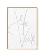 Je Te Veux (I Want You) | Framed Canvas-CANVAS-You can shop wall art online with Olive et Oriel for everything from abstract art to fun kids wall art. Our beautiful modern art prints and canvas art are available from large canvas prints to wall art paintings and our proudly Australian artwork collection offers only the highest quality framed large wall art and canvas art Australia - You can buy fashion photography prints or Hampton print posters and paintings on canvas from Olive et Oriel and ha